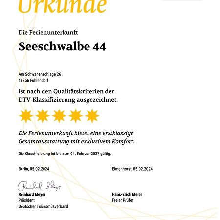 Ferienhaus Seeschwalbe 44 Fuhlendorf  Екстериор снимка